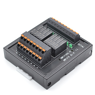 8-Position Relay Terminal Block Module QMY418SL-P Small NPN and PNP Compatible Electromagnetic Relay Module
