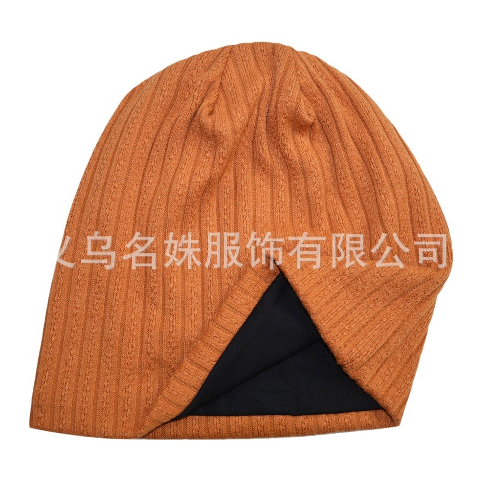 Cross-border Autumn New pile hat men's AliExpress wheat grain toe cap women's winter Amazon knitted pullover hat