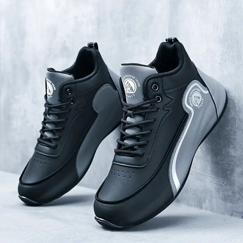 Herren-Rennschuhe – Klassische weiße und blaue, bequeme Freizeitschuhe, leichte und atmungsaktive Sportschuhe mit gesticktem Logo_voghion.com