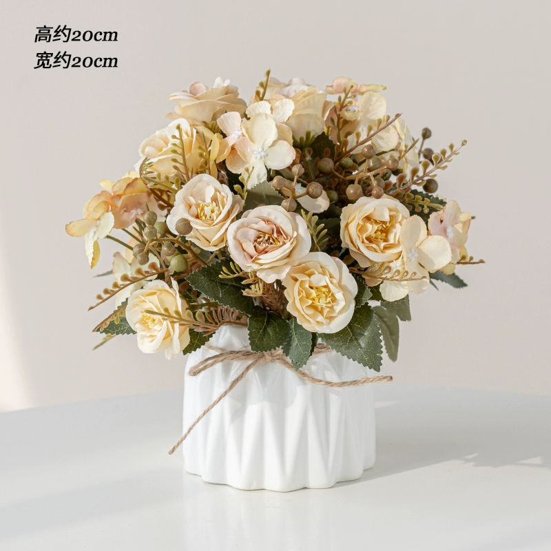 Nordic simulation flower decorative flower decorative flower room fake flowers fake flower plastic flower dining table flower bionic bionic flower bleaching flowers