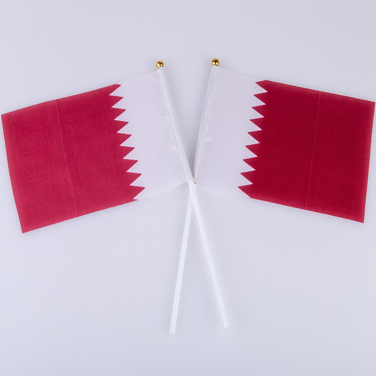 N.° 7 y n.° 8 Copa Mundial de Qatar 2022 32 equipos ondeando banderas a mano, banderas de todos los países, artículos de animación.