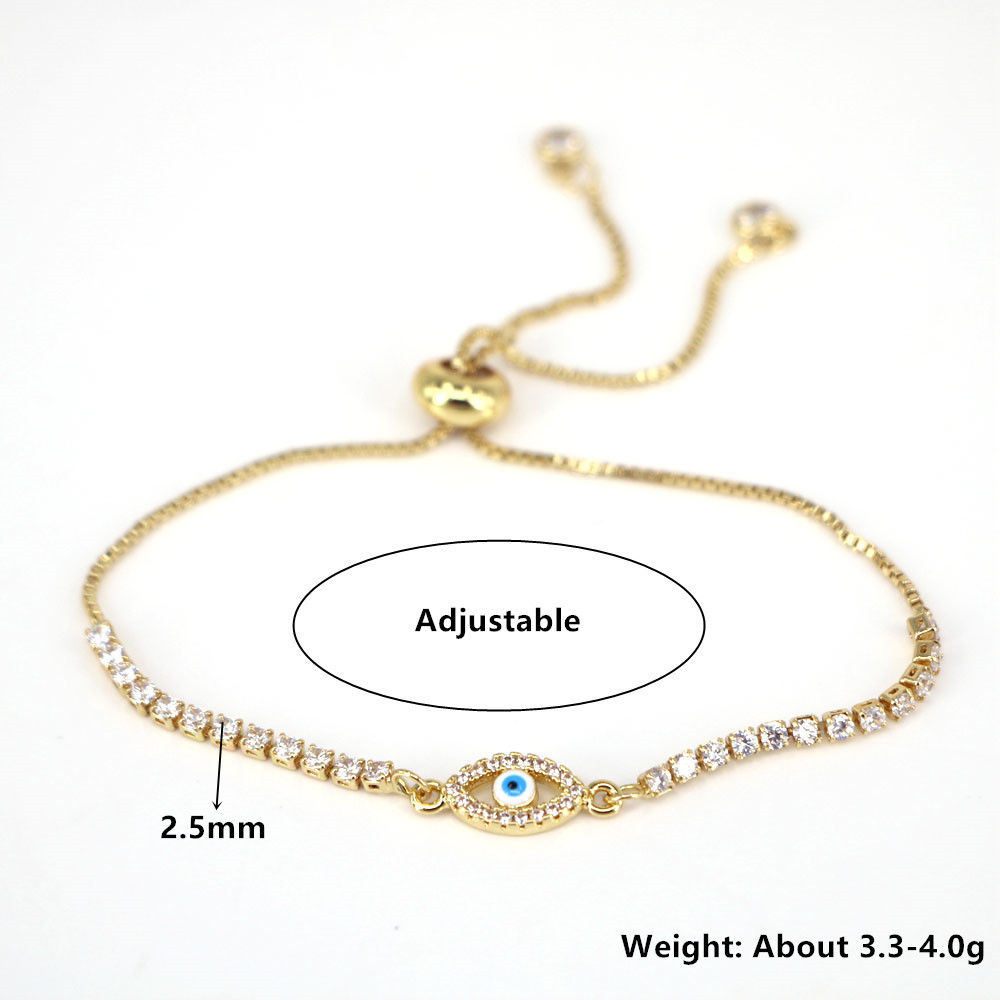 Fashion Geometric Copper Artificial Gemstones Bracelets In Bulk display picture 1