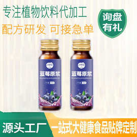 口服液代加工蓝莓原浆贴牌西梅汁定制饮品瓶装植物饮料源头工厂
