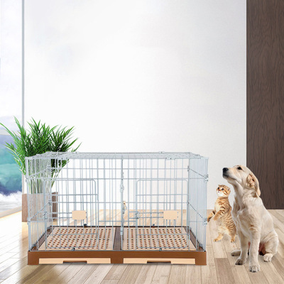 寵物用品小型犬雙狗籠貓籠可拆卸疊加寵物籠泰迪狗窩子母籠