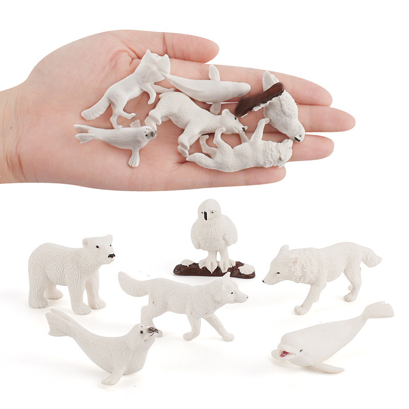 Exportación transfronteriza simulación de animales polares modelo de traje oso polar pingüino foca zorro blanco lobo ártico ornamentación búraro blanco