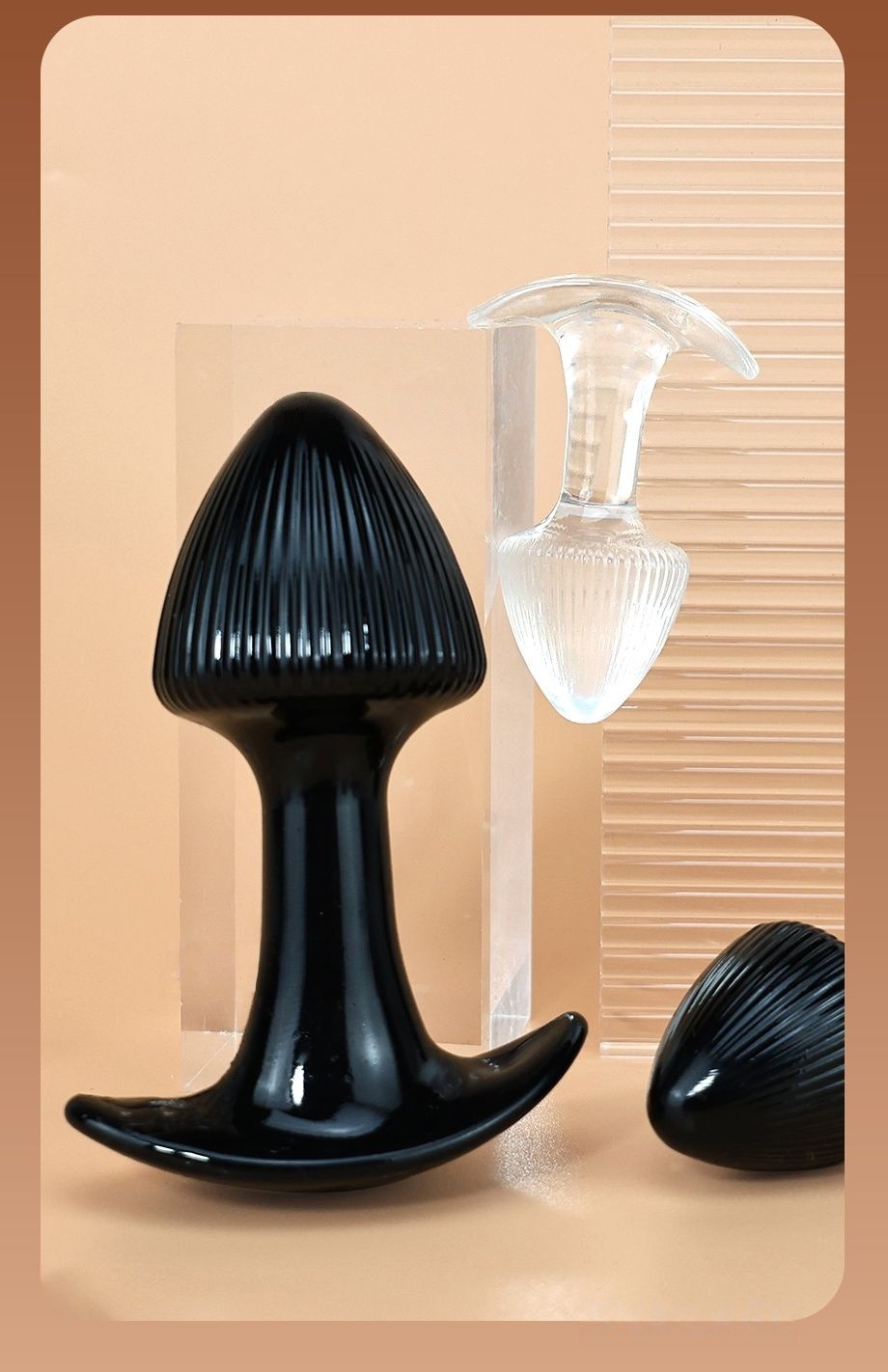 Pointed-Tip Anal Plug, TPE Dual-Use Expansion Toy, Portable Black XL — detail image 11