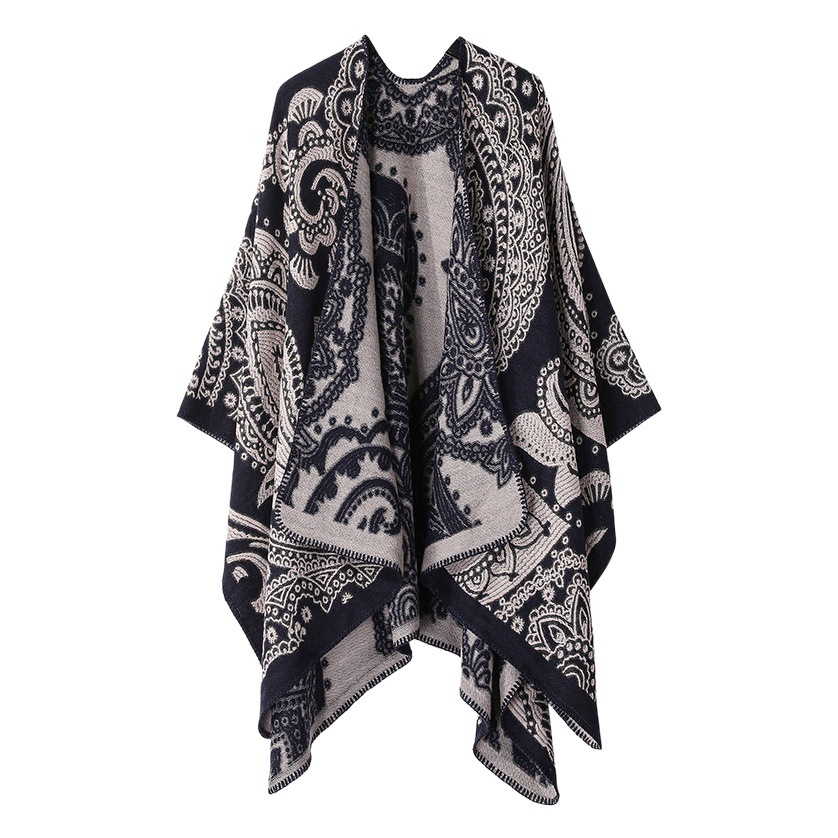 Fashion All-match Warm Large Shawl Women's Ethnic Style Yunnan Xizang Travel Wear Summer Cashmere Scarf in stock
