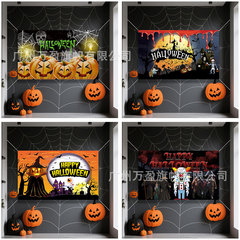 2025 新しいハロウィンバナー背景布装飾ドアカーテンゴーストフェスティバルパーティー屋外吊り旗卸売メーカー直接供給