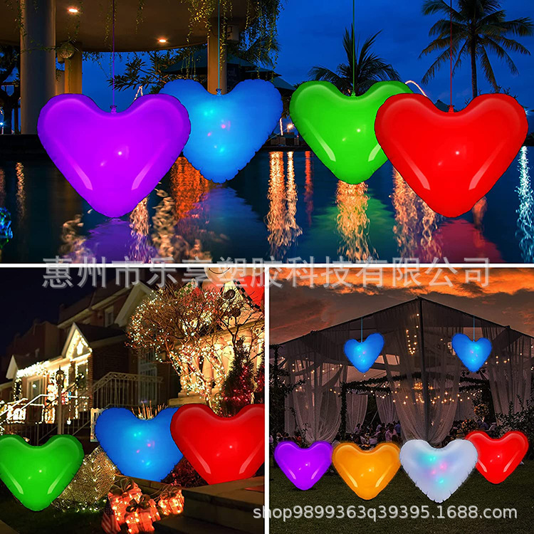 Inflatable big balloon for St. Valentine's Day heart shaped