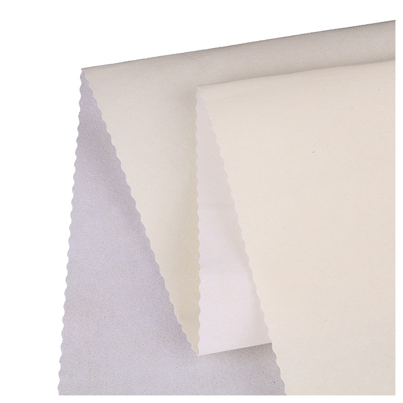 现货米色水刺底短毛绒单面 化妆盒礼品盒内衬植绒布