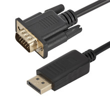 大dp转vga线电脑显示器投影仪转接线displayport转换器dp to vga
