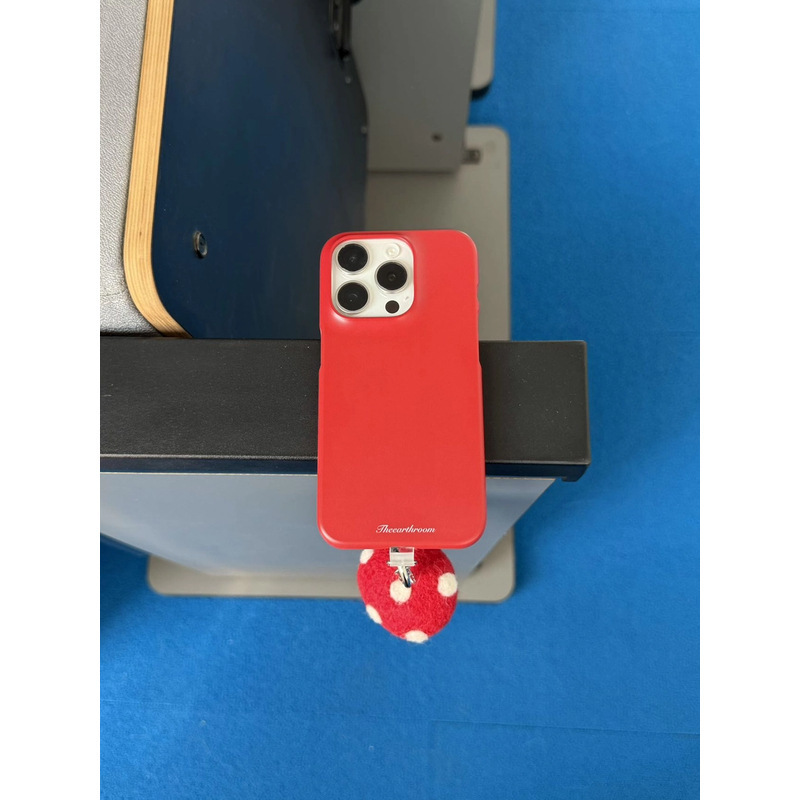 The earth room is red frosted South Korea film half pack phone case apple phone case The earth room is red frosted South Korea film half pack phone case apple phone case