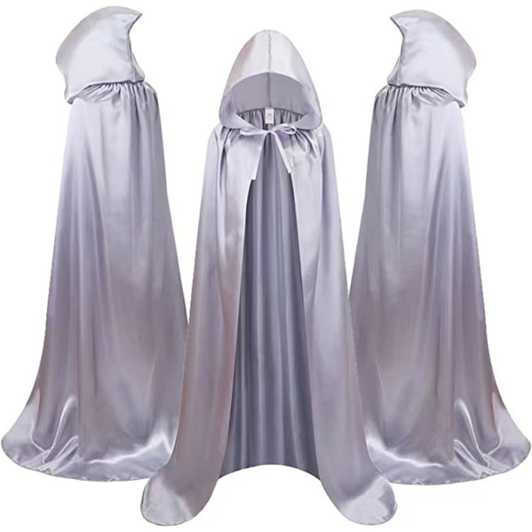 Halloween capa negro muerte capa bruja demonio traje vampiro partido niños capa Cosplay