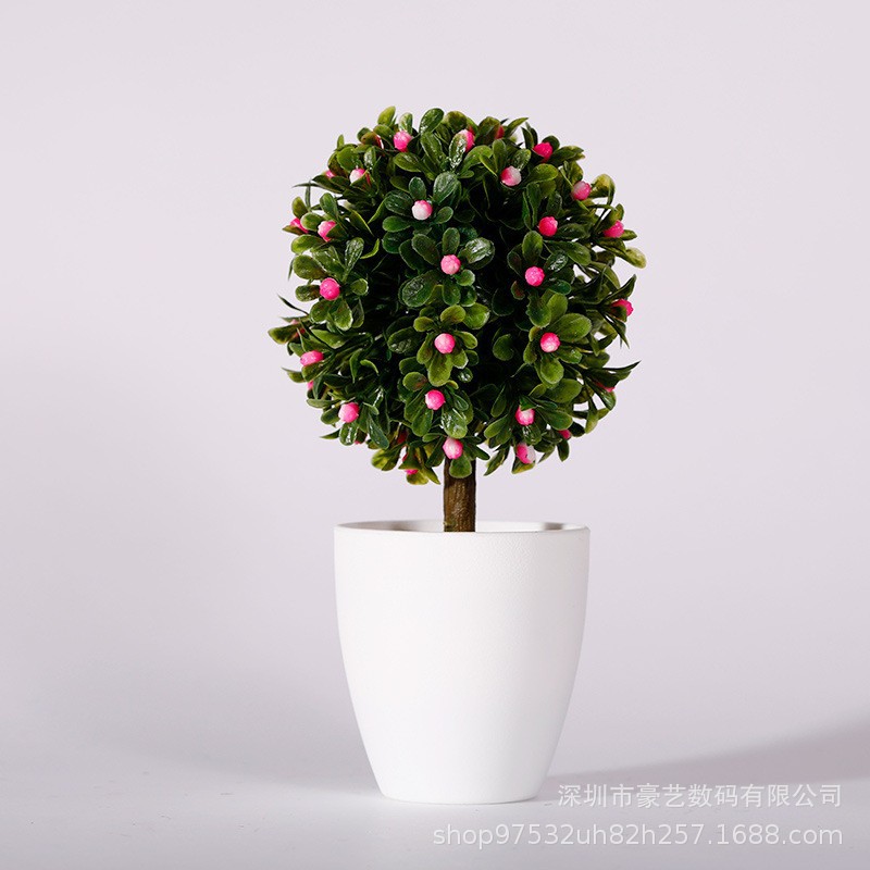 Simulación de plantas verdes, plantas en macetas, comercio electrónico, venta al por mayor, venta directa de fábrica, bola de hierba artificial de plástico, decoración del hogar, decoración del hogar image 24