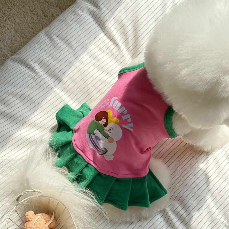 春夏のペットの犬と猫の服キャミソール小型犬と猫のプリントかわいくて快適なペットの服|undefined