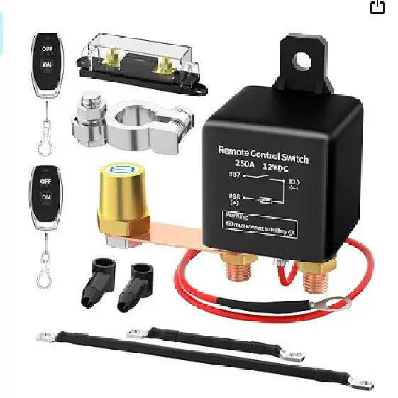 智能远程遥控继电器断电总开关12V250A汽车电瓶无线控制断电器