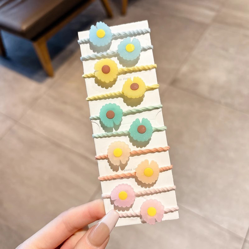 Ligas de cabello elásticas para niñas, colores de caramelo, suaves y resistentes, accesorios infantiles