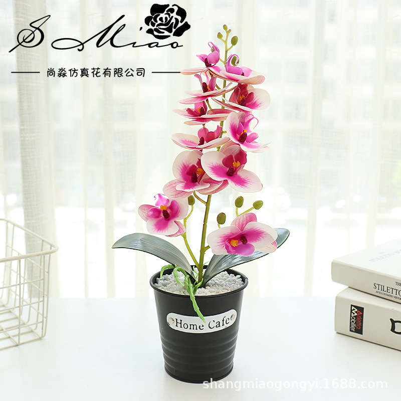 Impresión 3D de flores falsas orquídeas mariposa sensación pequeña flor de simulación de bonsai decoración interior creativa fábrica directa