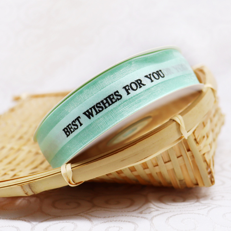 Spot personalizado China Net Best Ribbon Korean Snow Ribbon Regalo Caja de regalo Flores Floral Empaque Decoración Cinta