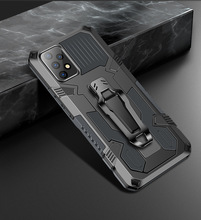 适用Realme C31 C35手机壳全包边软壳铠甲支架Oppo F19 Pro保护套