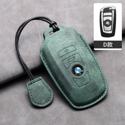 bag 118i — Car key bag - bmw-d-style-hollow-olive-green-leather-rope