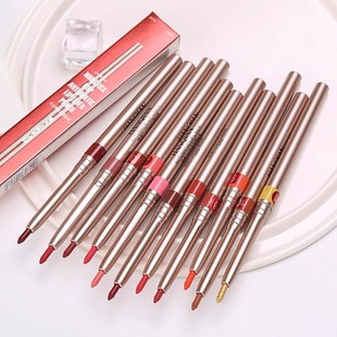 Korean Automatic Rotating Lip Liner Waterproof Long-Lasting Non-Fading Beginner Lip Primer Moisturizing Hook Line Lip Pencil for Women