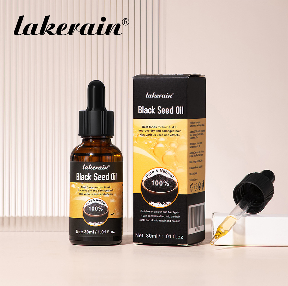Cross-border new product lakerain Black Seed Oil Eyelash and Eyebrow Liquid Specification drawing