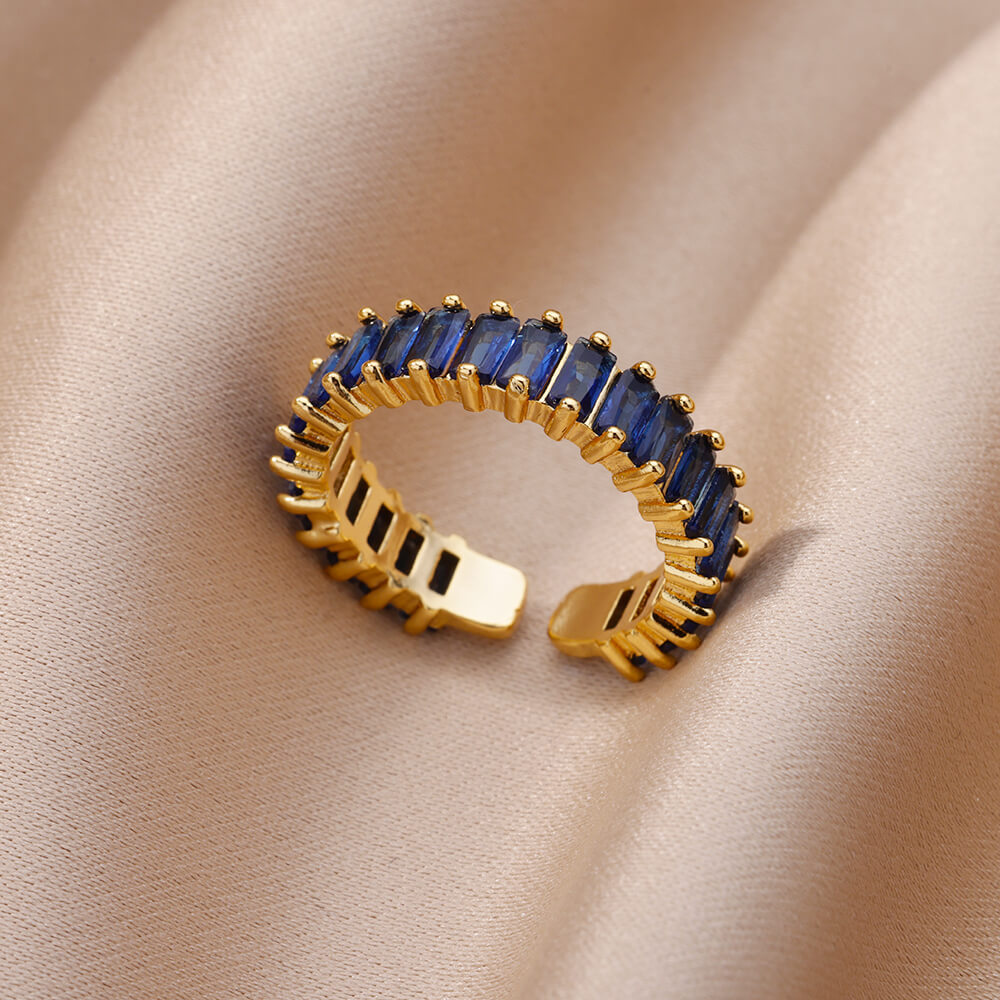 6g Weight Rhinestones Inlay Material Rings Classification One Size Ring Size 1 Piece Quantity Holiday, Daily Occasion Copper Material Solid Color Pattern All Seasons Season Women's Gender Inlay Design Simple Style Style Copper Inlay Solid Color Rhinestones Rings 4