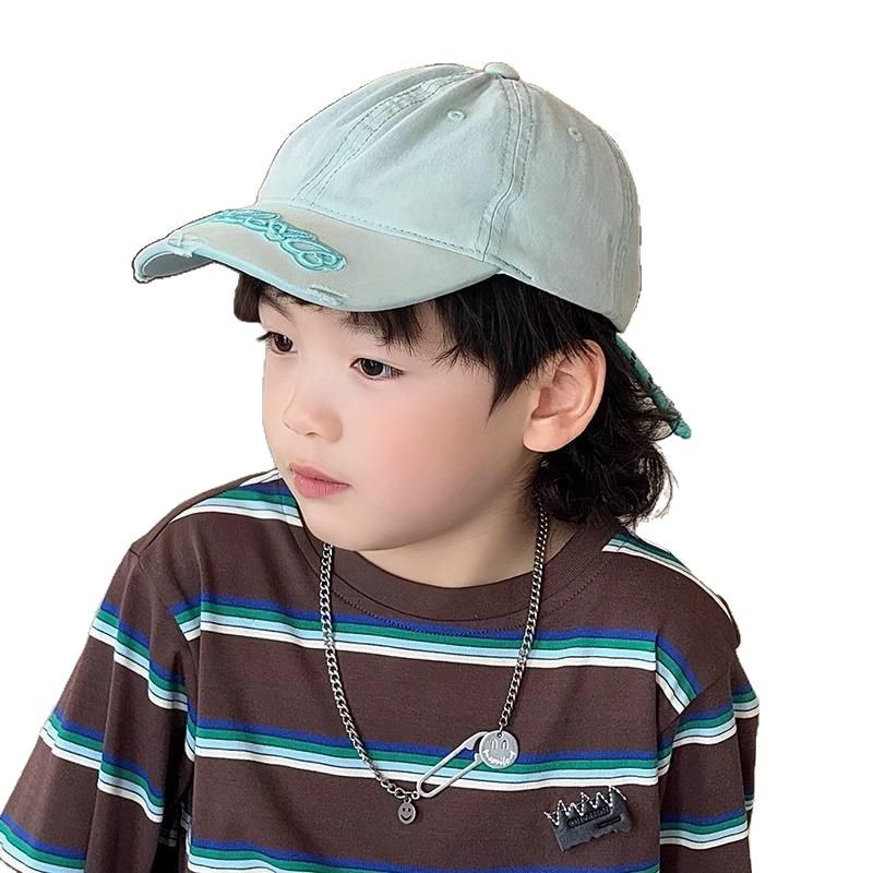 Sombrero de béisbol para niños 2025 nueva lengua de patito de primavera, niño grande, tesoro, guapo, calle frita, moda, primavera, verano