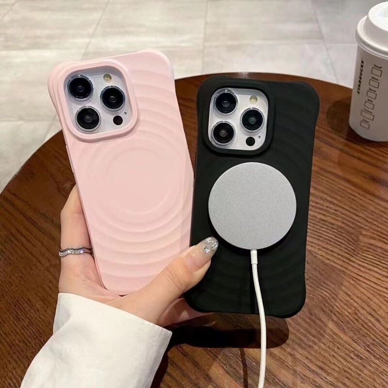 Suitable for Apple 15Promax Polish Mobile Phone Case Four-corner Anti-fall Liquid Silicone iPhone14 Magnetic Protective Cover