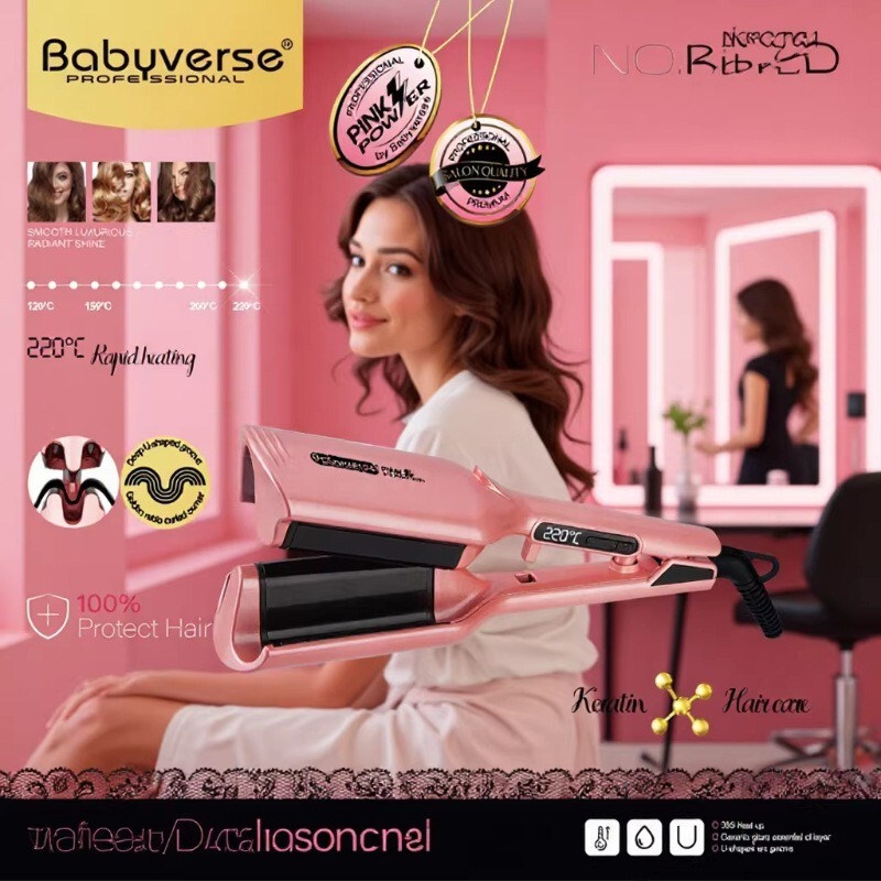 Specialized for Foreign Trade, Manufacturer's Dual-Use Hair Curling Iron and Straightener with Negative Ion Hair Care Function Specialized for Foreign Trade, Manufacturer's Dual-Use Hair Curling Iron and Straightener with Negative Ion Hair Care Function