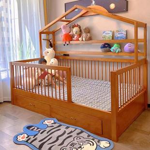 Bed Partition Children's Room Wooden House Tree House Bed Combination Storage Single High Tree Special Children's Tent Semi-Simple