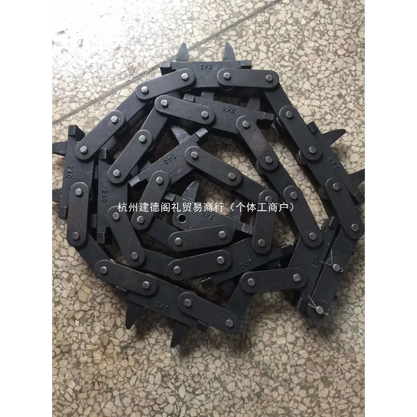 喷涂塑粉流水线250驱动链条200传动拨齿300悬挂母链150涂装牛角链