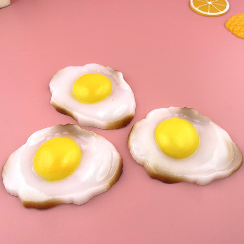 Simulation scrambled egg model Western-style sample room display props egg fried egg sunny-side up egg mold fake food toy