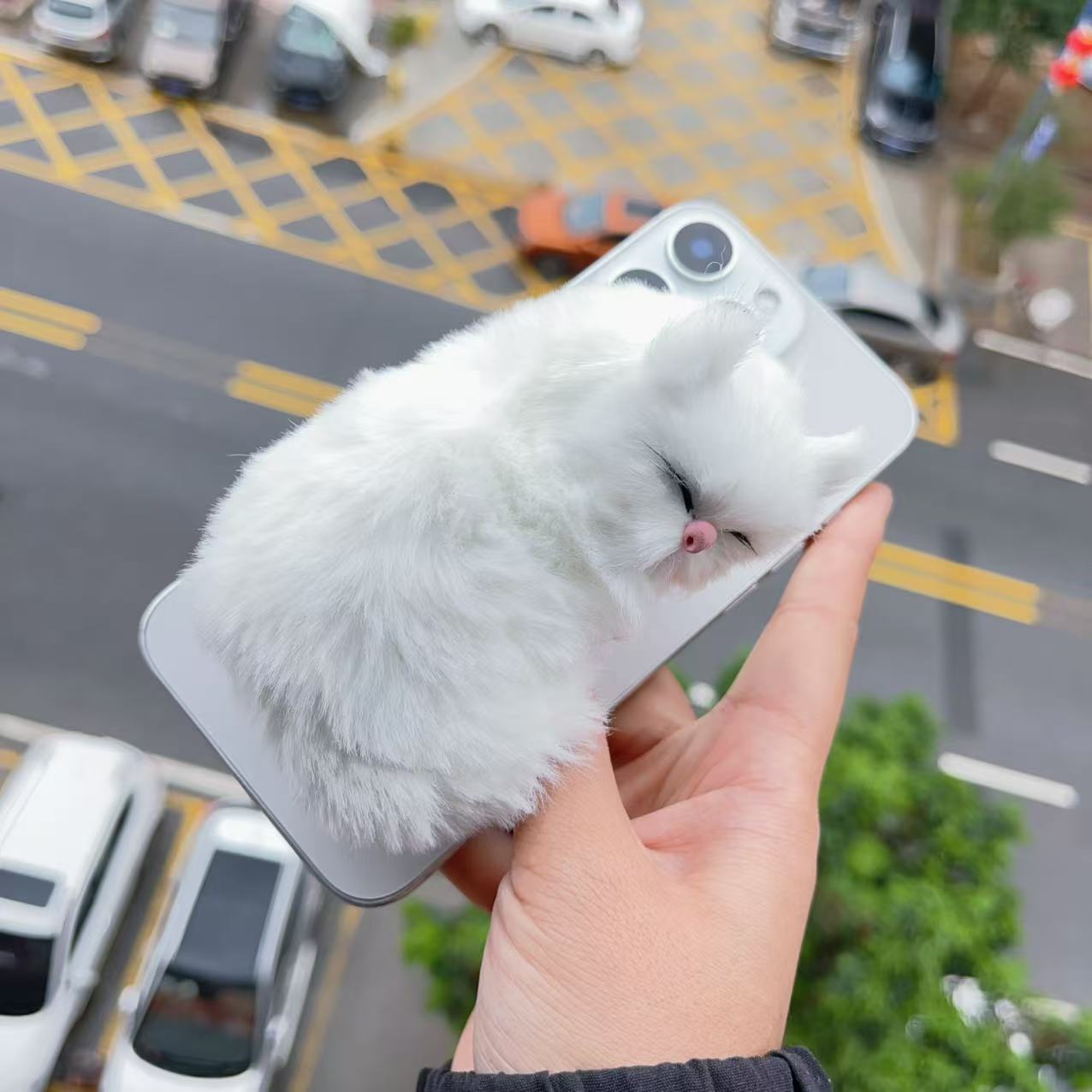 Cat Plastic Cute Airbag Bracket display picture 9