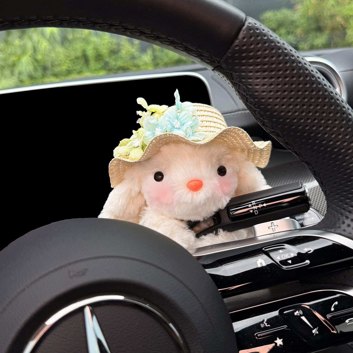 2026 New Car Dashboard Decorative Ornament Cute Wiper Decoration Figurine Turn Signal Light Car Interior Decoration Doll