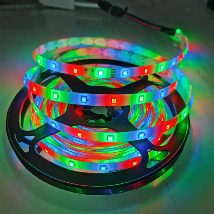 Street stall night market light LED light strip 12V 2835 RGB set adhesive waterproof colored light strip blister set