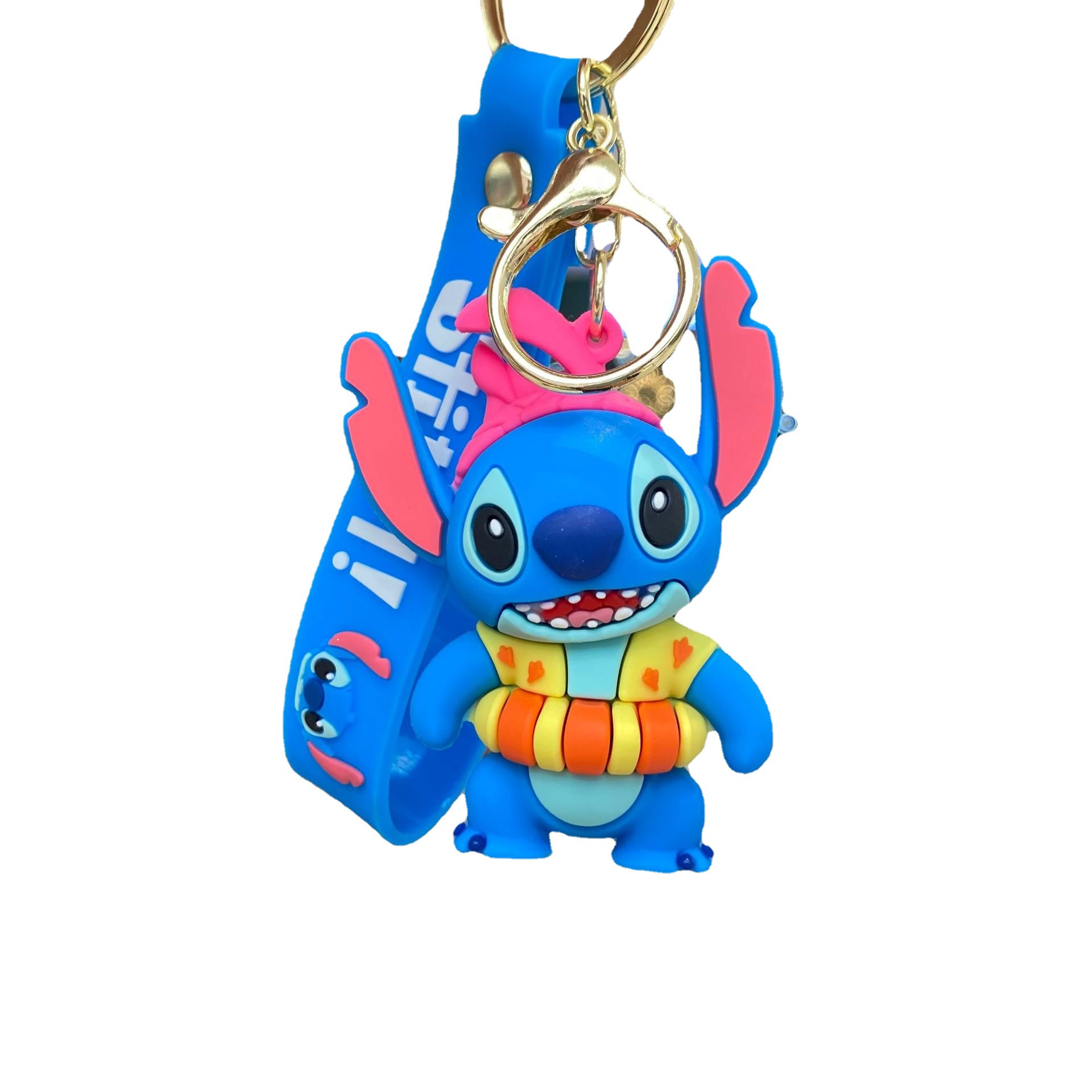 Creativo dibujos animados puntada muñeca llavero lindo PVC coche mochila colgante pequeño regalo al por mayor