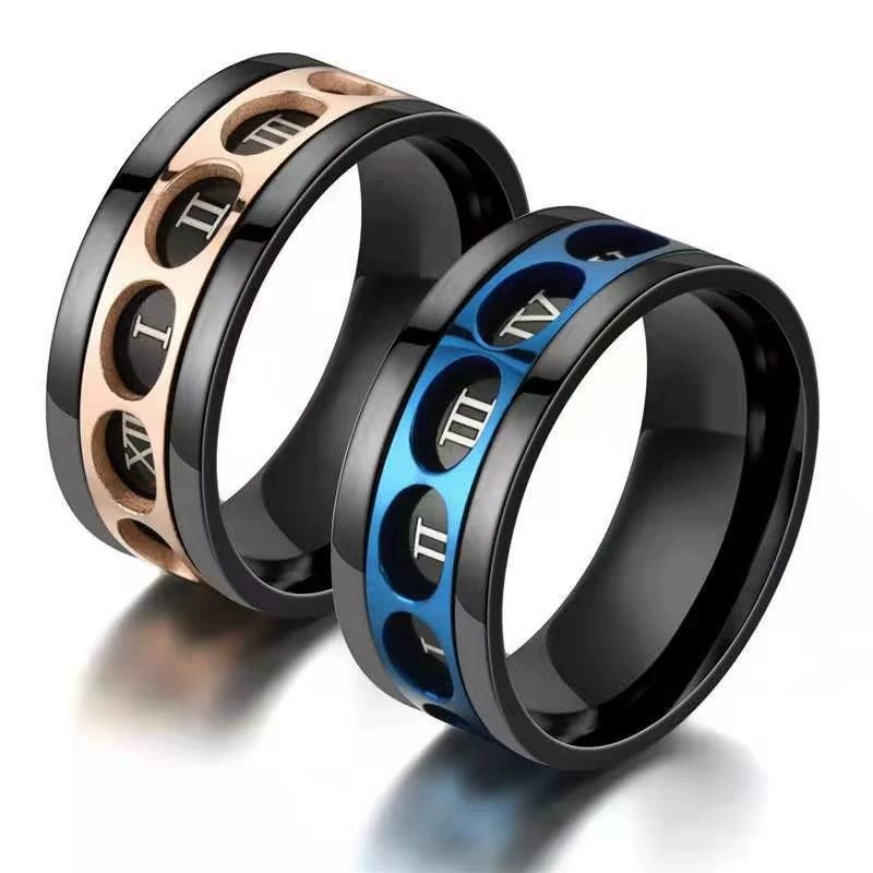 Ring stainless steel for beloved, accessory, European style, for import, wholesale