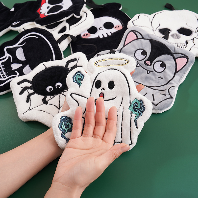 Foreign Trade Gothic Style Room Decoration Halloween Decoration Gifts Hanging Towel Absorbent Thickened Cross-border Supply