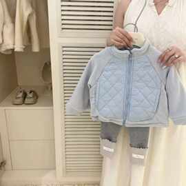 女童冬季新款套装2025女宝宝校服神器外套儿童加绒加里保暖上衣棉