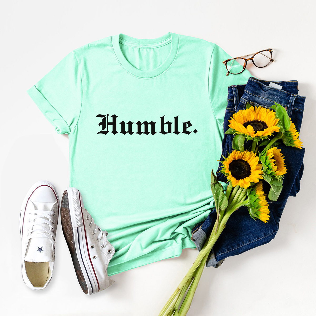 Letter Print Short-sleeve Cotton T-shirt display picture 3