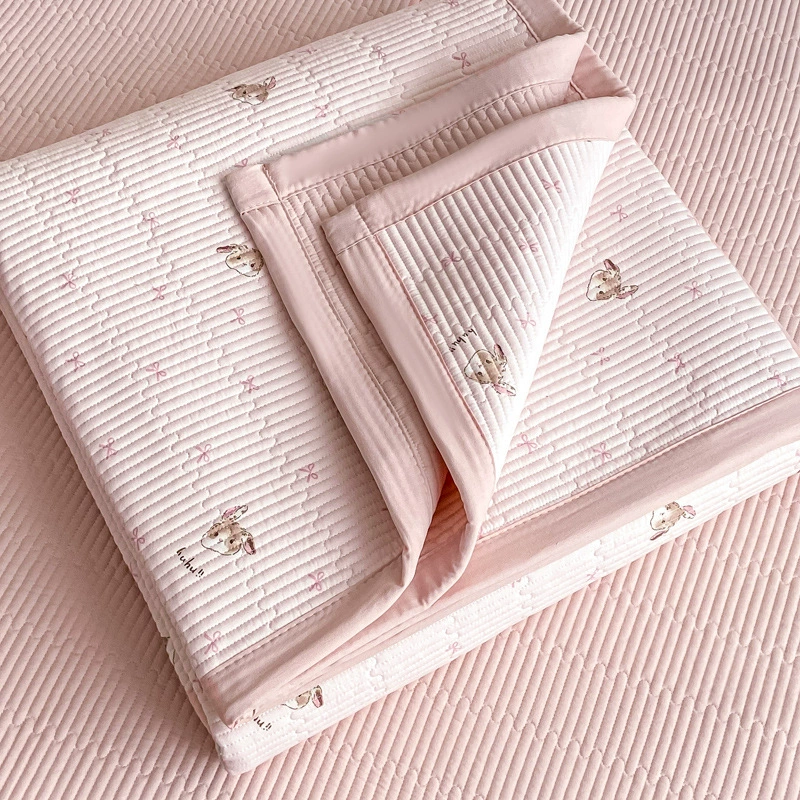 Комплект покрывала 3 предмета (Nantong Home Textile), вязанный двухслойный печатный хлопок, несколько размеров