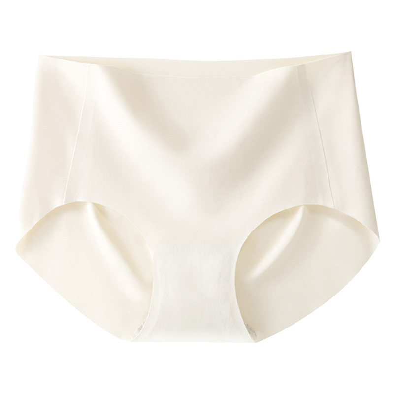 Ropa interior de seda de hielo sin costuras verano de las mujeres delgada transpirable algodón antibacteriano entrepierna cintura alta vientre contratación deportes ropa interior especial para niñas