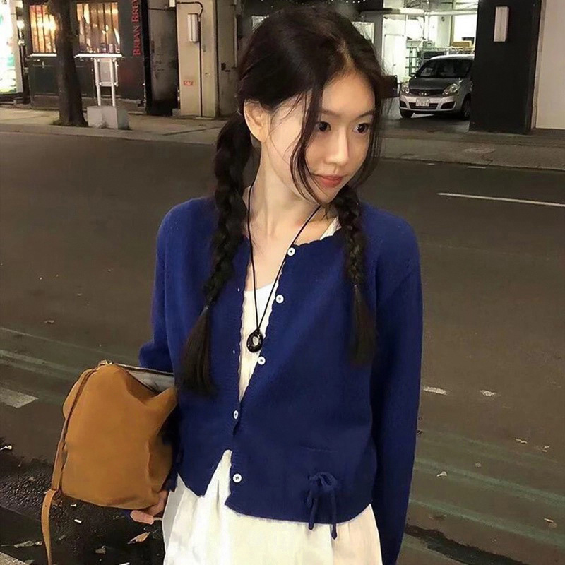 韩国博主同款黑色几何吊坠项链女百搭小众设计颈链长款秋冬毛衣链|undefined