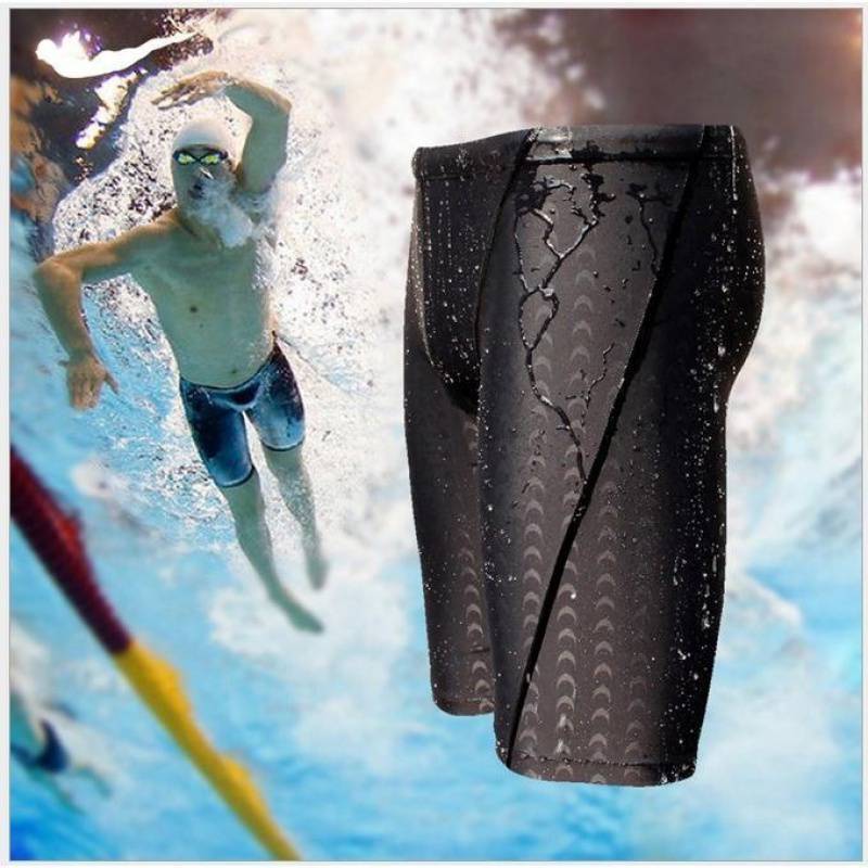 Abito da uomo, costume da bagno ad asciugatura rapida in pelle di squalo, pantaloni alla moda ad angolo piatto, pantaloni da bagno termali taglie forti_voghion.com