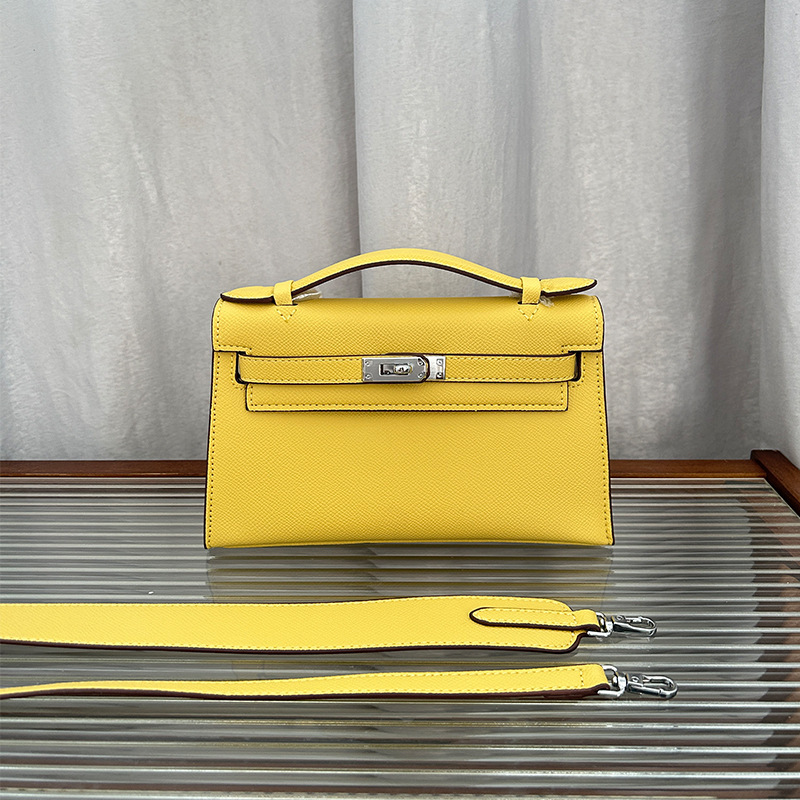 Niche Light Luxury High-end Palm Print Generation Kelly Bag Women's Summer New Fashion Portable Crossbody Small Square Bag for 2025