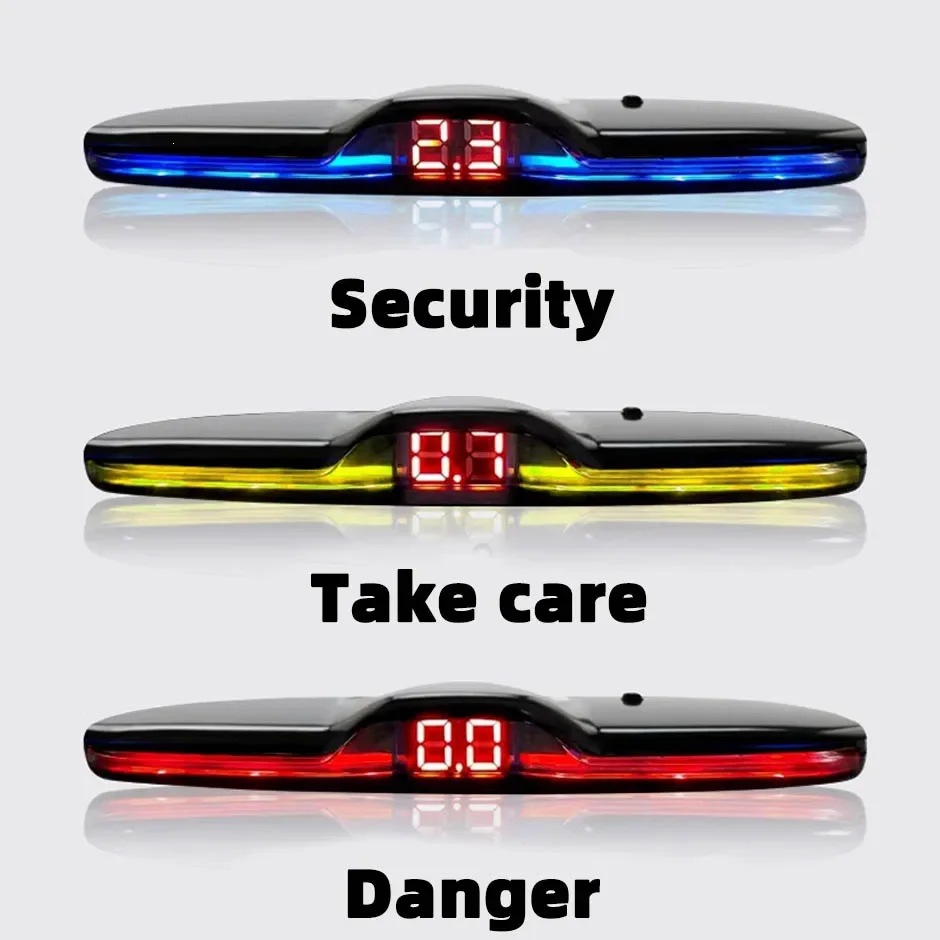 Car buzzer with built-in reversing radar assistance can be paired with a rearview camera system, featuring 4 rear sensors, directly supplied by the manufacturer