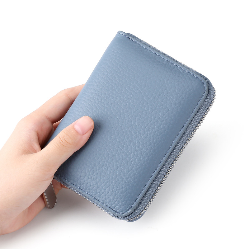 In stock Japanese style first layer cowhide short women's wallet genuine leather new clutch cowhide men's short coin purse
