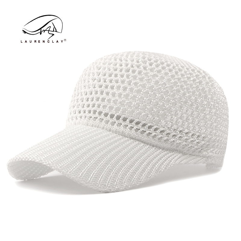 Sombreros de moda europeos y estadounidenses sombreros de verano transpirables sombreros de béisbol de malla casuales versátiles sombreros de protección solar simples